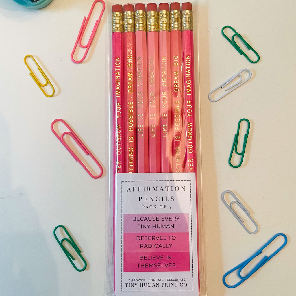  DASHENRAN Affirmation Pencil Set, Motivational
