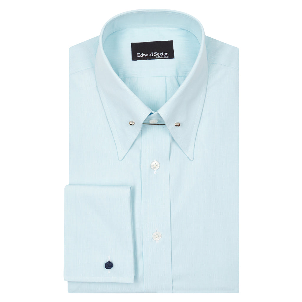 White Regular-Fit Pin Collar Shirt from Edward Sexton