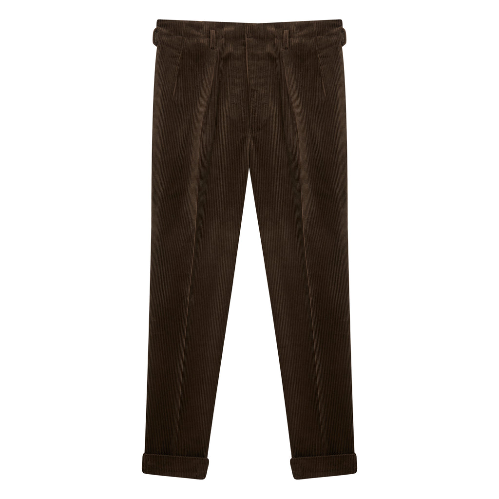 Navy Linen Blend Hollywood trousers
