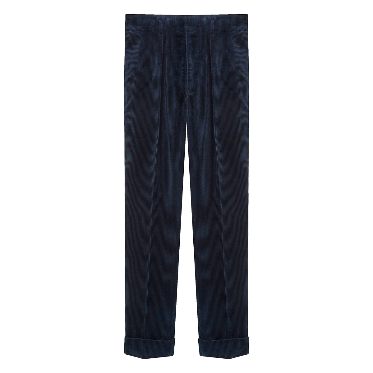 Navy Corduroy Hollywood Trousers – Edward Sexton