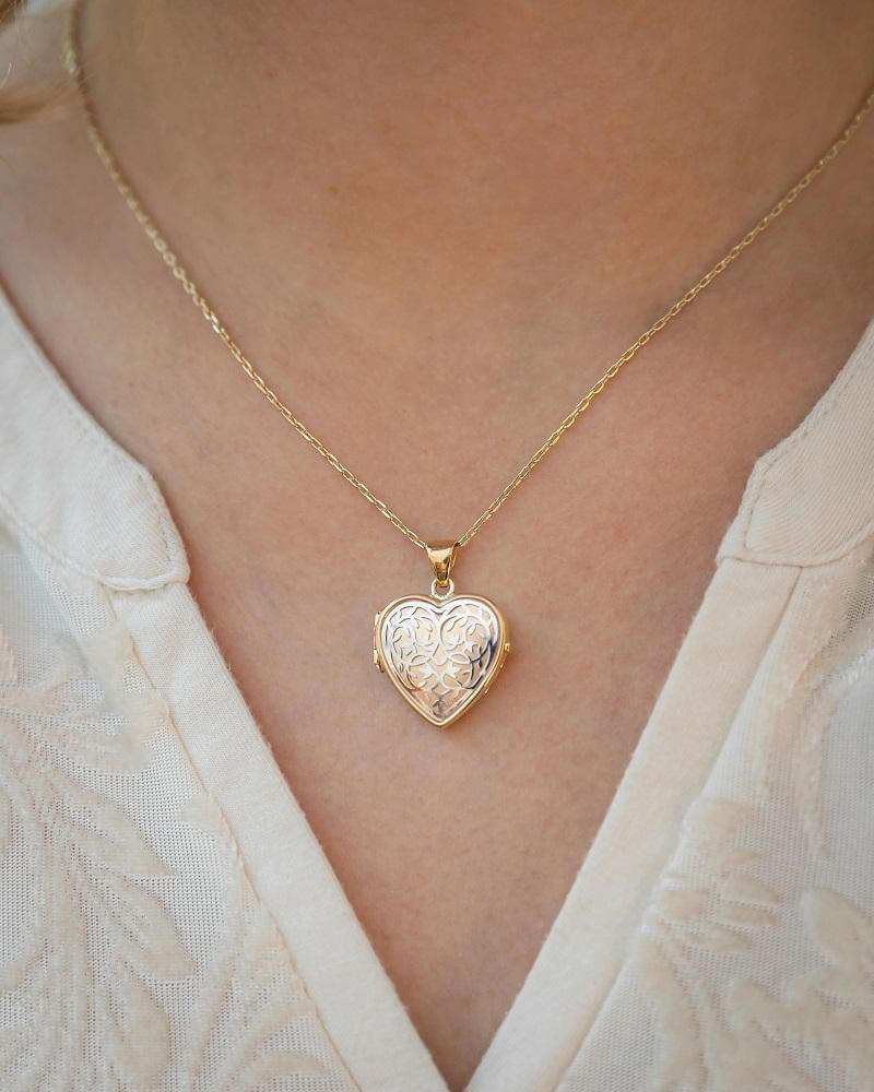 gold locket necklace for ashes