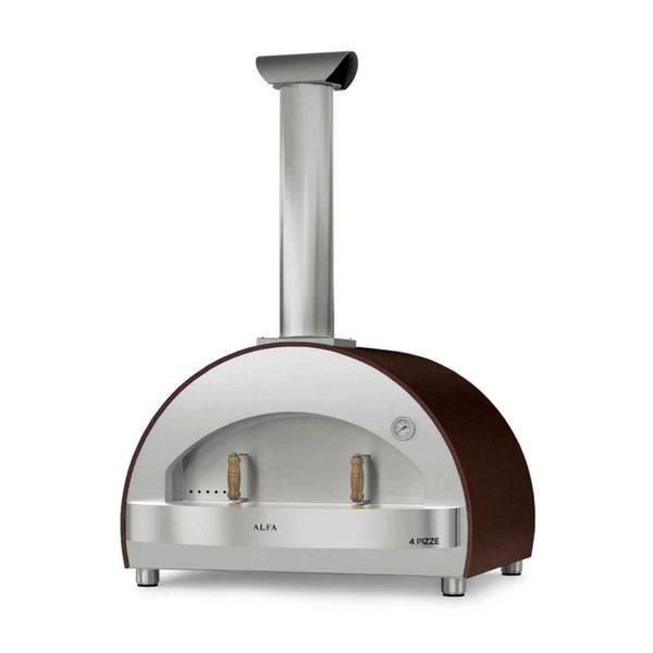 Alfa 4 Pizze Countertop Wood Fired Pizza Oven in Copper