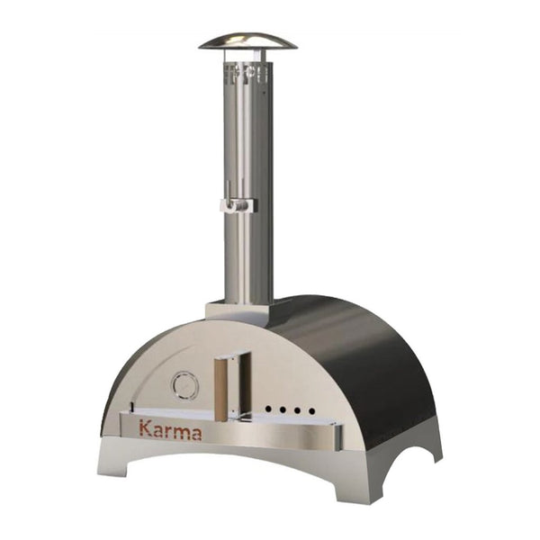 wppo karma wood fired pizza oven in black 