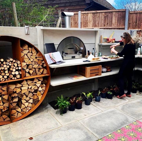 Built In Wood Fired Pizza Oven outdoor kitchen grillscapes