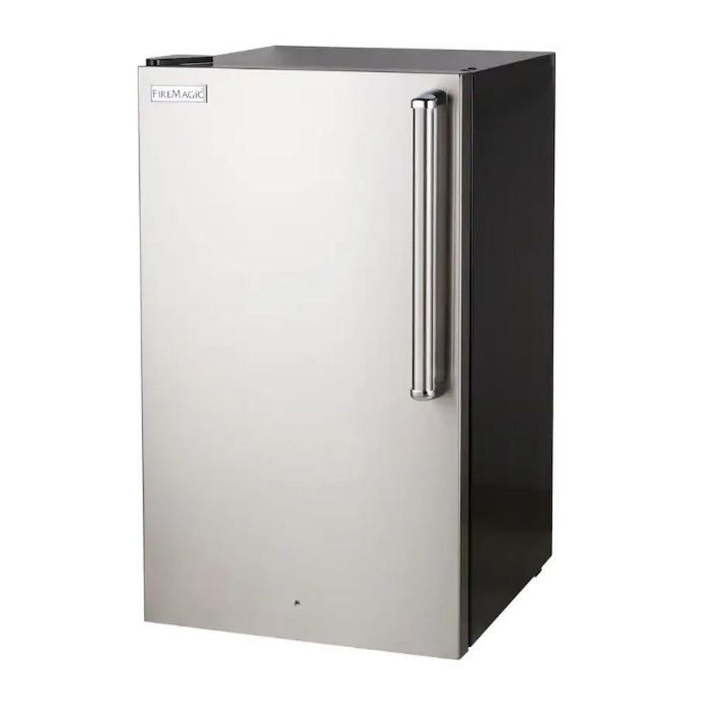 Fire Magic Premium 20-Inch Refrigerator w/ Stainless Steel Door, Black