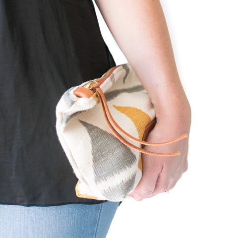 linen toiletry bag