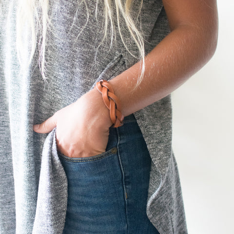 braided leather bracelet