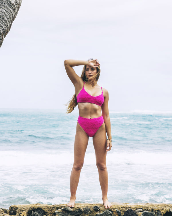 Hurley Women's Texture Beach Bralette Bikini Top at