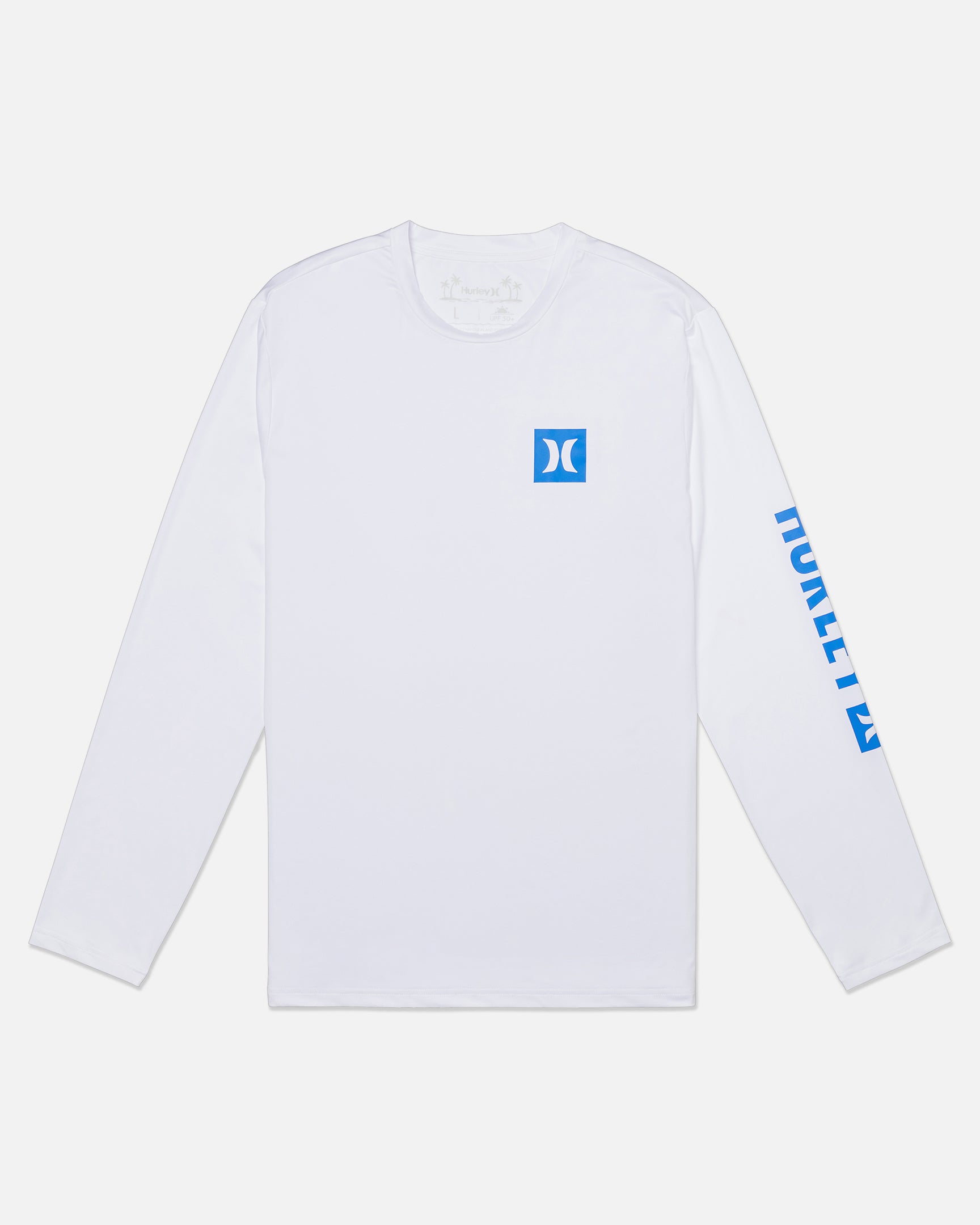 Shop United Legwear Men's Hybrid Upf Long Sleeve T-shirt In White