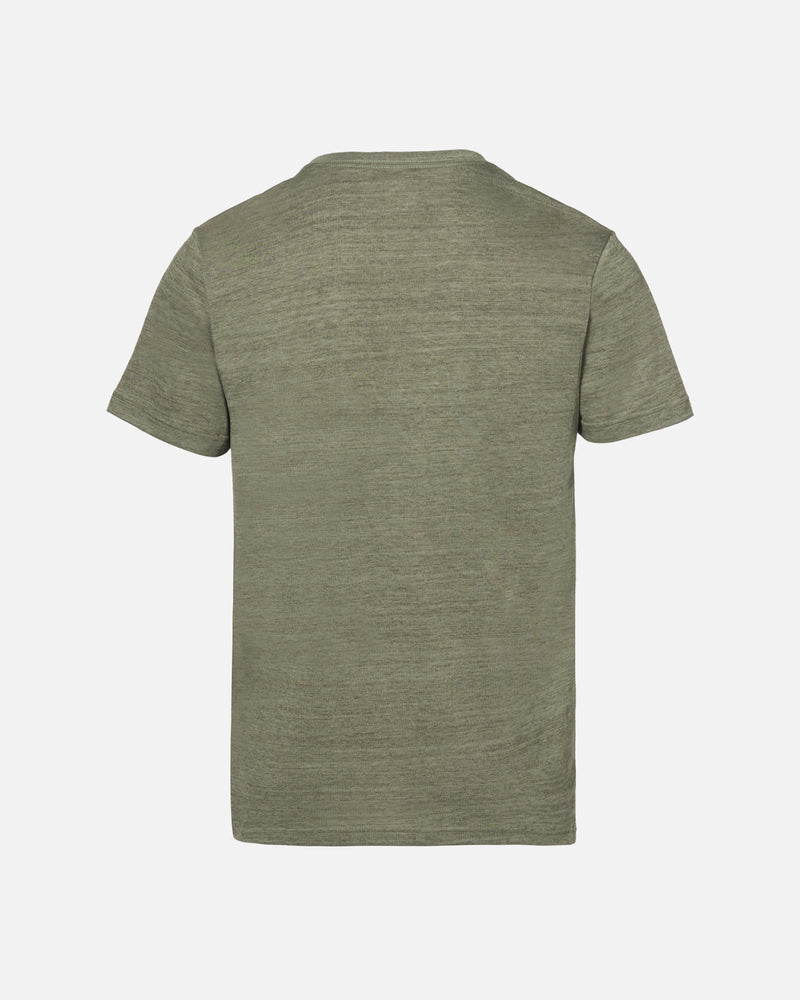 Blended Icon Olive/Khaki Sleeve Graphic Hurley Short Tee Essential - |