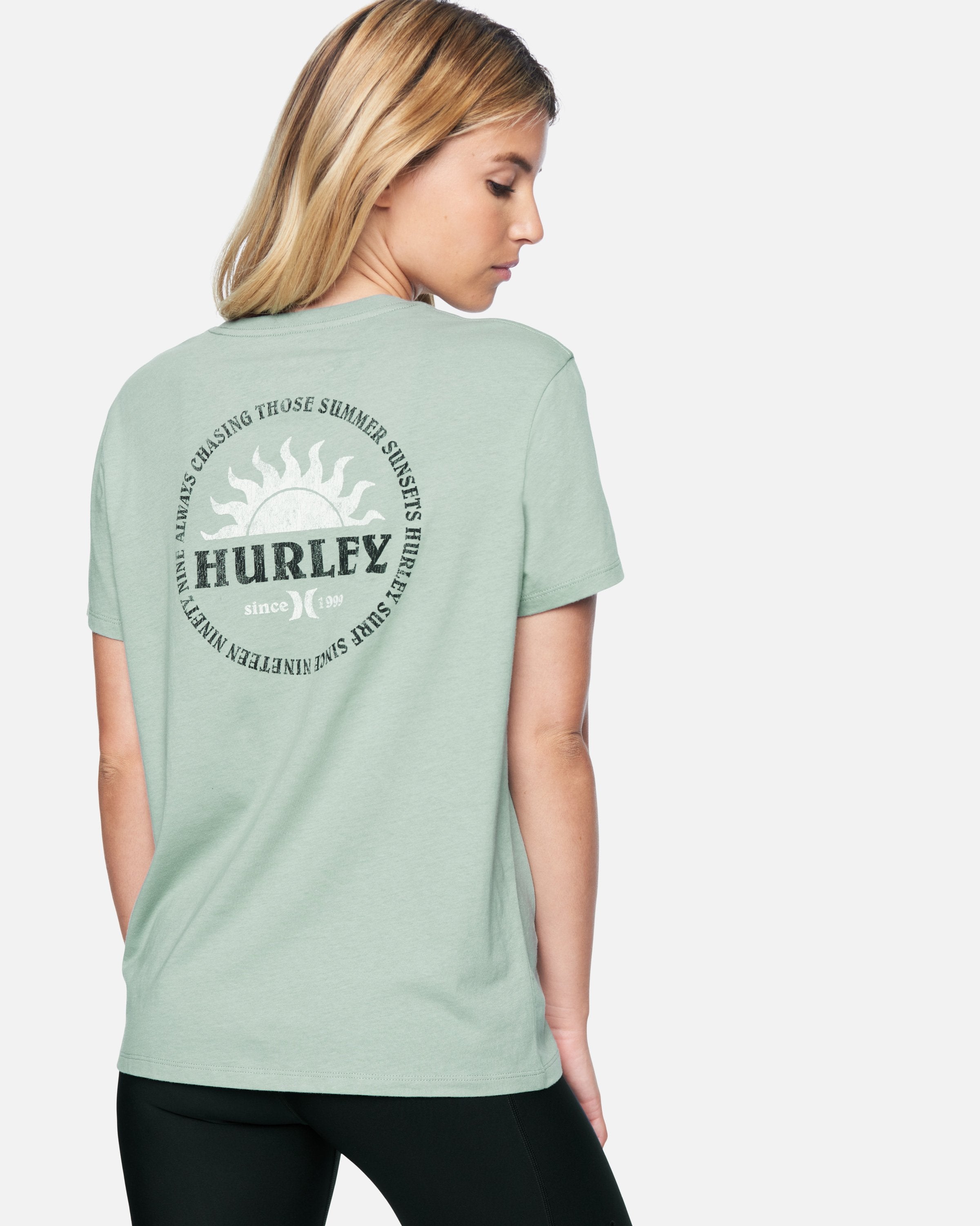 green hurley t-shirt