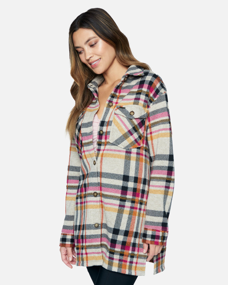 Women's Oversized Button-Down Flannel Shirt - Wild Fable™ Black Plaid XXL