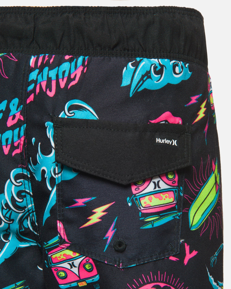 Hurley Big Boys Point Pull On Elastic Waistband Swim Trunks - Macy's