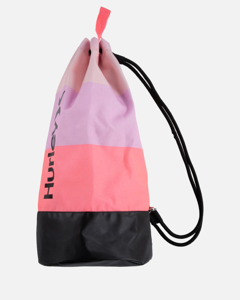 Hyper Pink - Drawstring Beach Bag