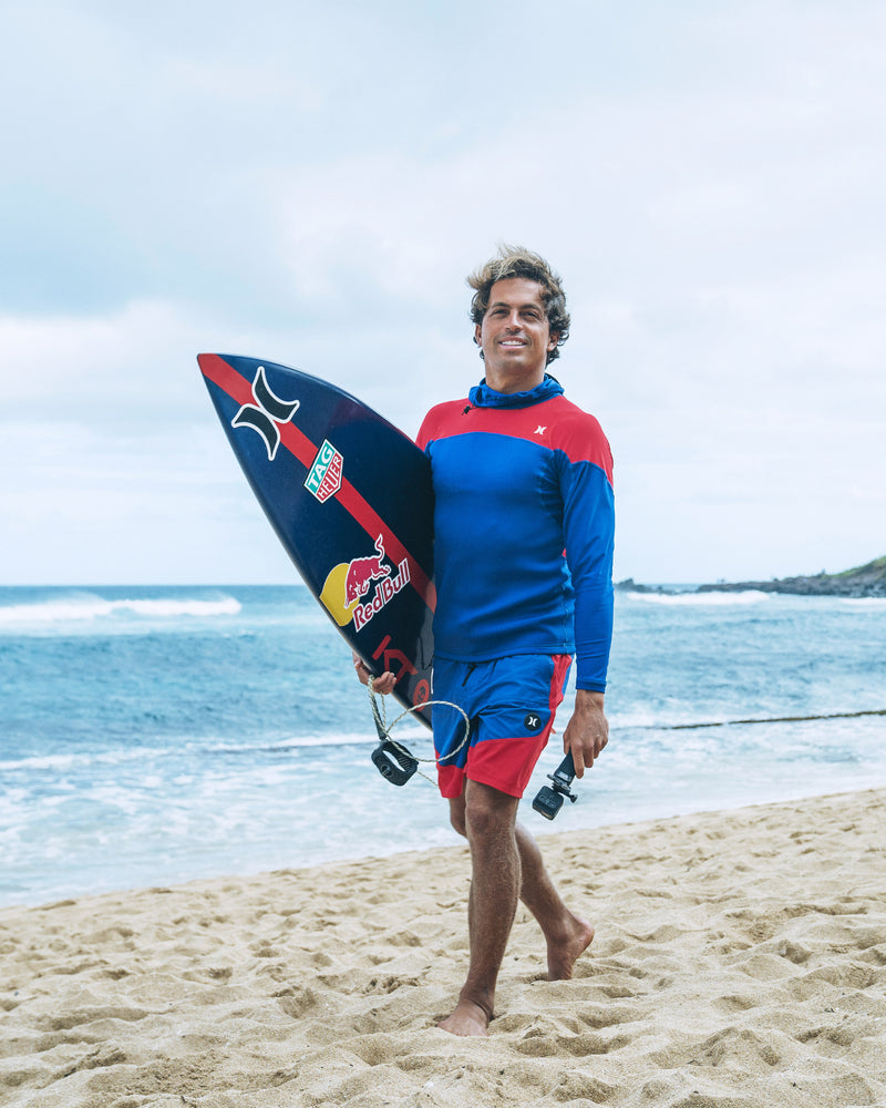 Deep Royal Blue - KAI LENNY X COAST GUARD HOODED LONG SLEEVE SURF TOP