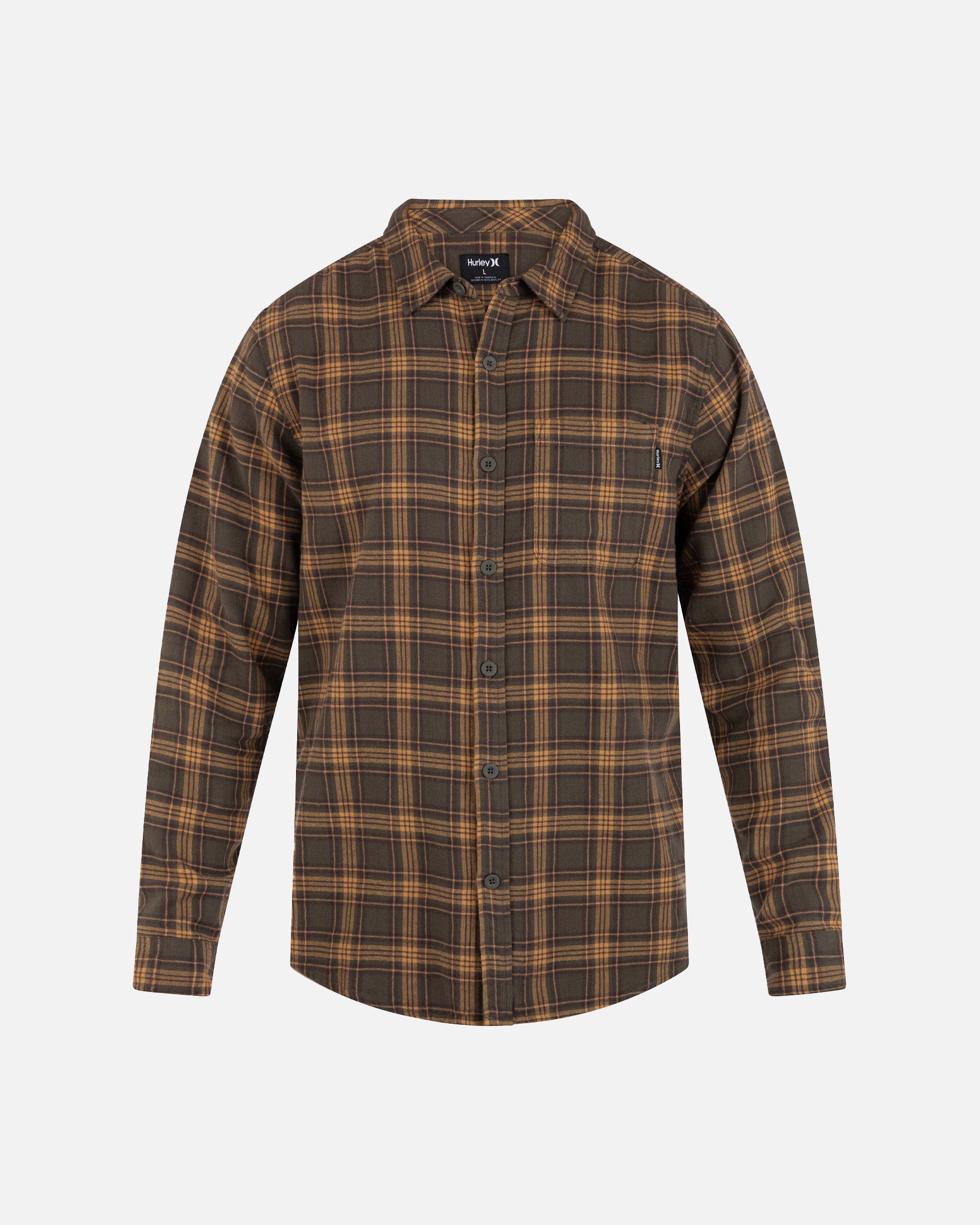 Army - Santa Cruz Shoreline Flannel Long Sleeve | Hurley