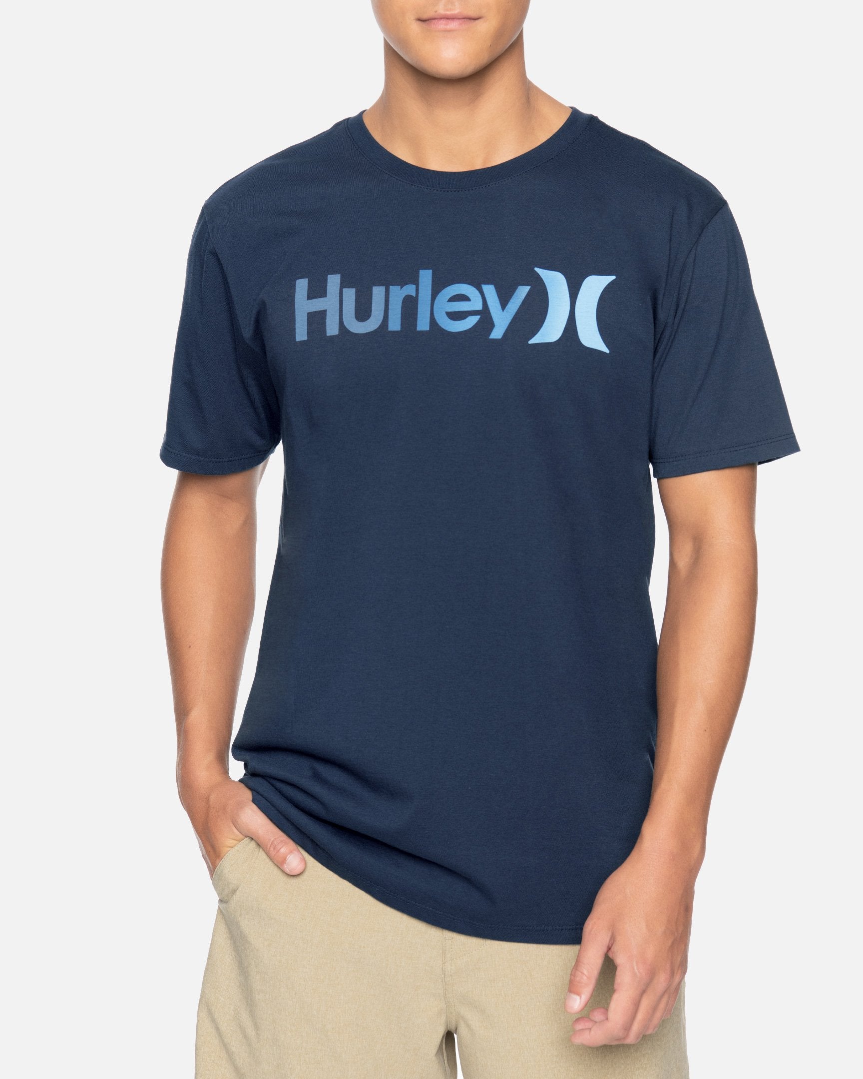 Men's One & Only Gradient 2.0 Tee - White/Blue | Hurley