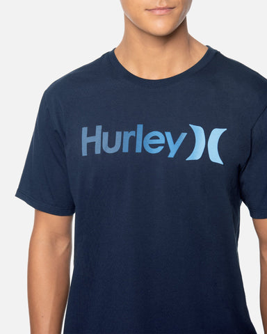 Men's One & Only Gradient 2.0 Tee - White/Blue | Hurley