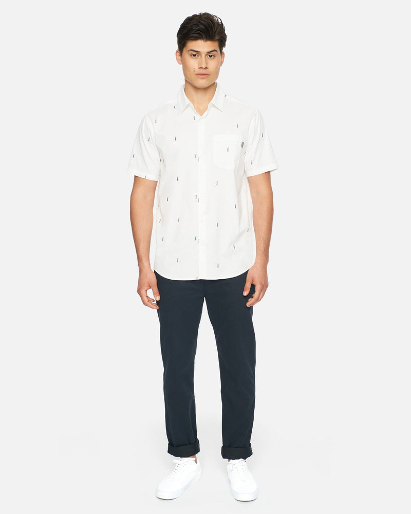 Jack & Jones White Pineapple Short Sleeve Shirt