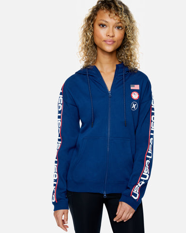 hurley zip up hoodie womens