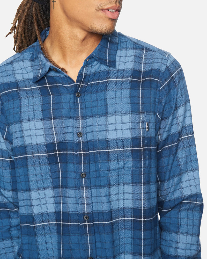 STONE BLUE Flannel Shirt | Hurley