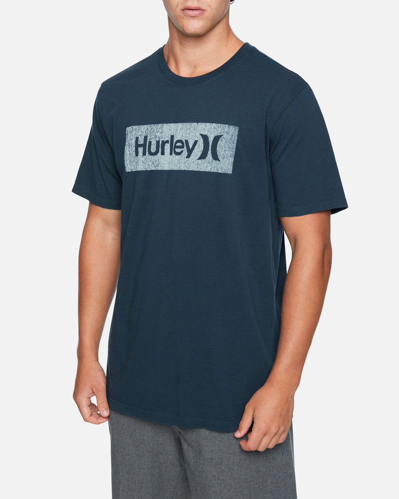 Armory Navy - Only And Short Textured T- Shirt Everyday Hurley One Boxed | Washed Sleeve