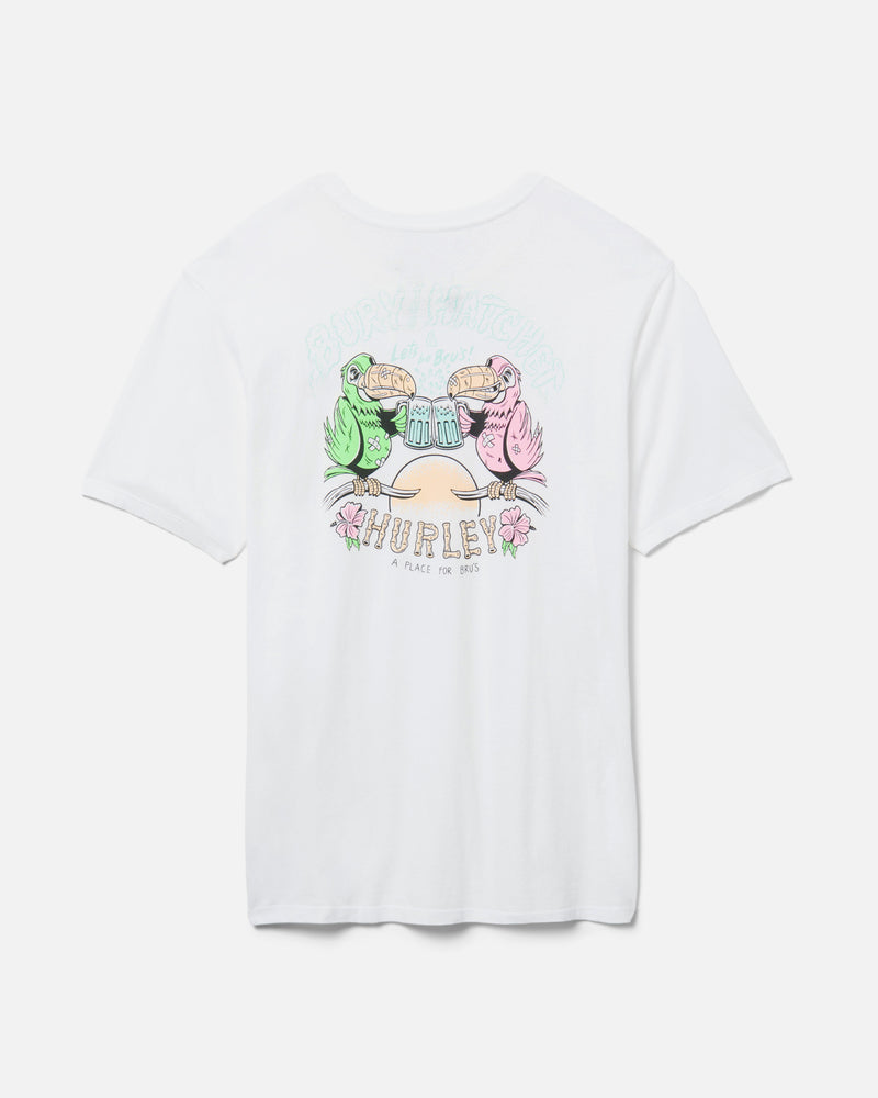 White - Everyday Washed Lets Be Brus Short Sleeve T-Shirt | Hurley