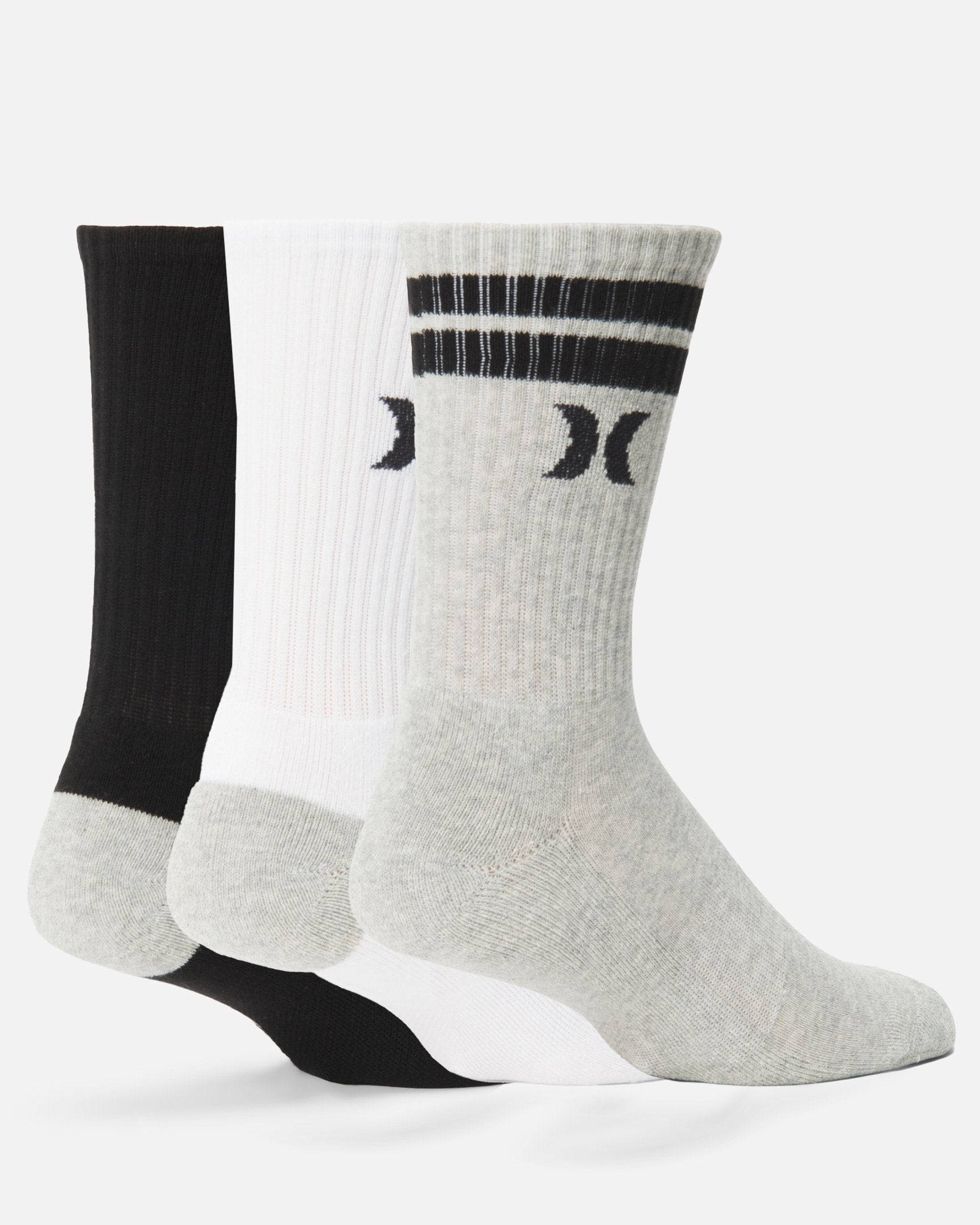 Men's Half-Terry Crew-Length Socks [3 Pairs]