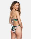Women Flora Reversible Cheeky Slider Bikini Bottom, Size Xs