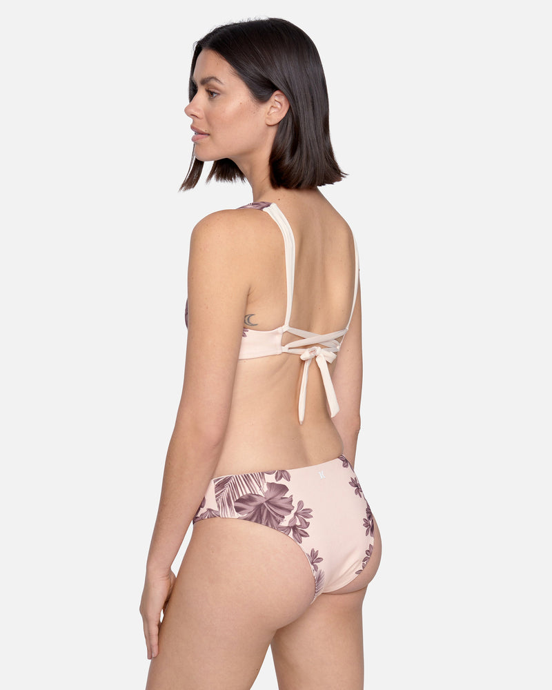 Hawaiian Holdiay + Golden Sands Reversible High Cut Tie Side Full Coverage  Bikini Bottom