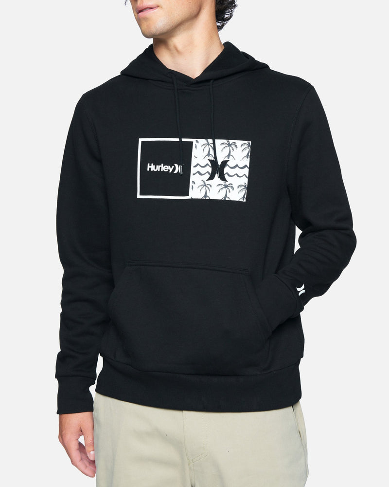 Hurley Brand New With Tags Exist Performance Hoodie Dark Grey/Neon  Sweatshirt