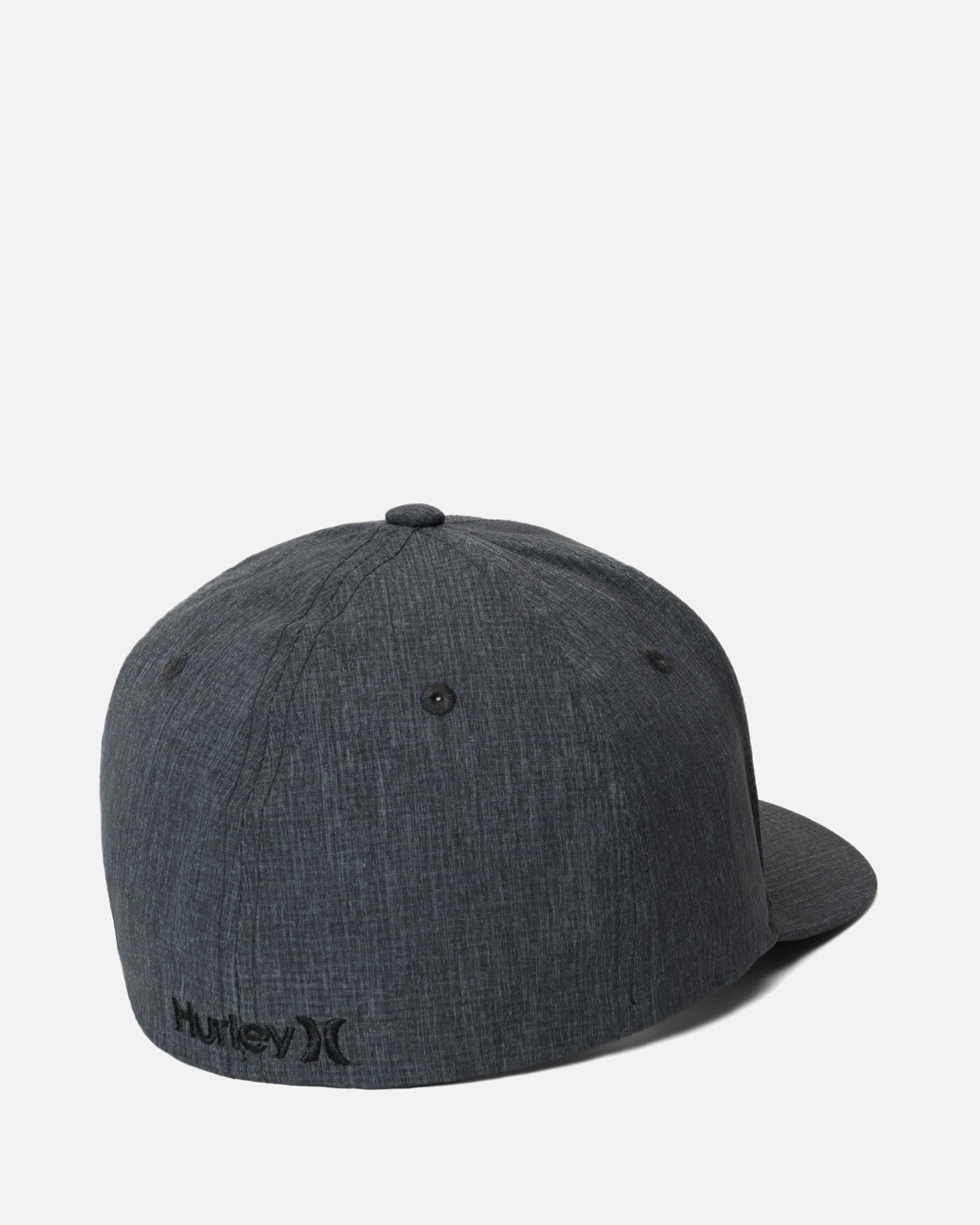 Hurley Brand Icon Texture Hat/Cap Flexfit L/XL Wolf Grey w/Black Logo NWTs  