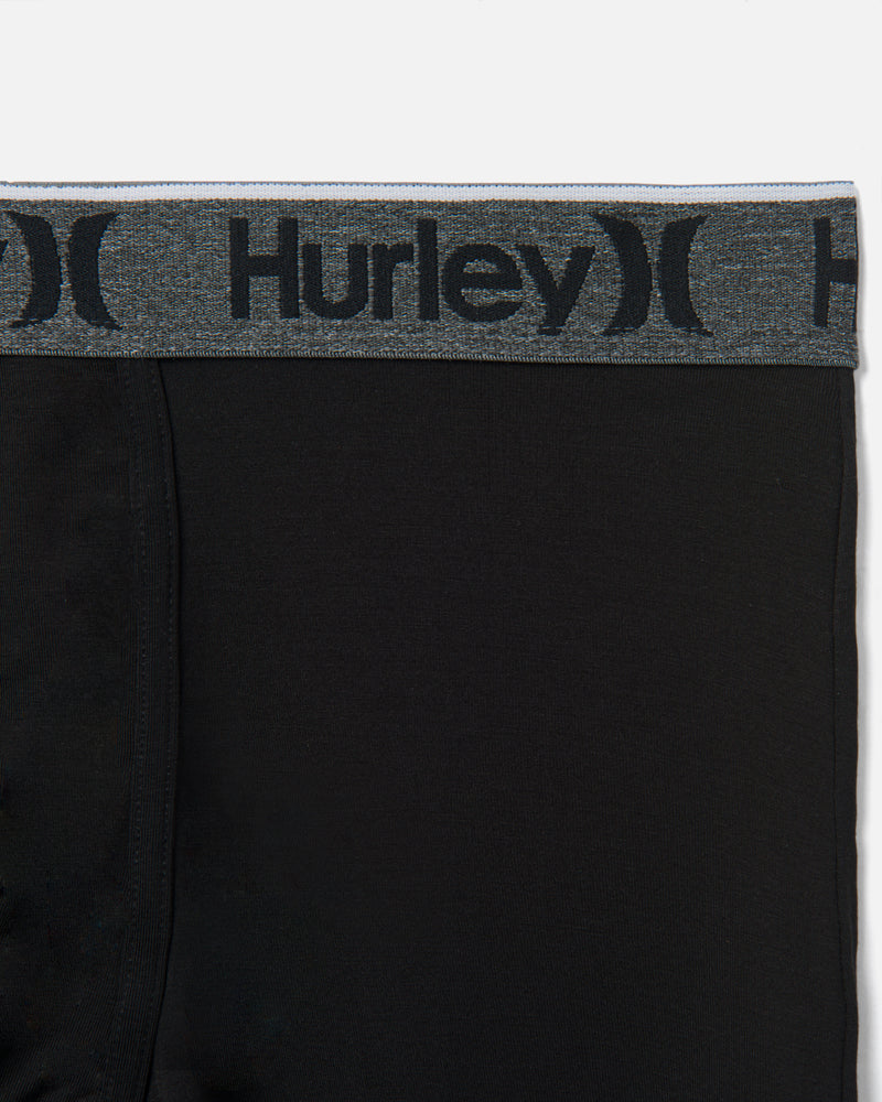  Hurley Boys' Classic Boxer Briefs (2-Pack), Black