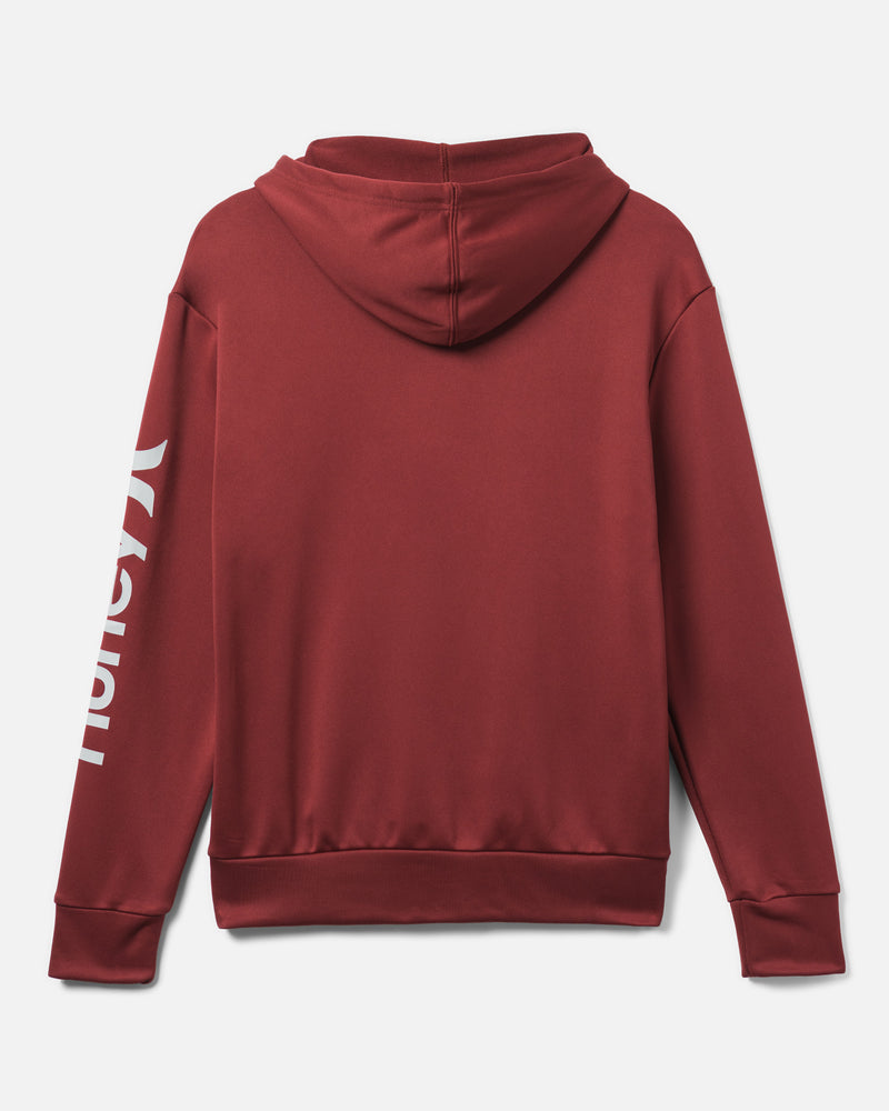 Rae Mode French Terry Cropped Quarter Zip Hoodie Jacket - Burgundy – The  Valencia Boutique