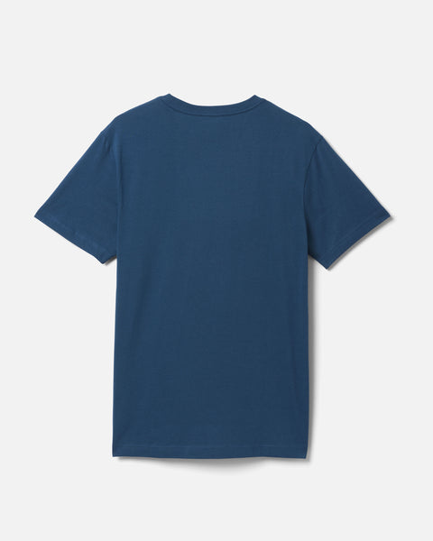 BLUE/BLACK - Exist One And Only Logo Jersey Short Sleeve Graphic Tee ...