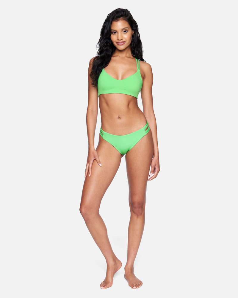 Sweet Tangerine - Hurley X Moore Aloha Max Beach Break Long Line Bikini Top