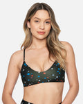 Women Cosmic Racerback Bikini Top, Size Xs