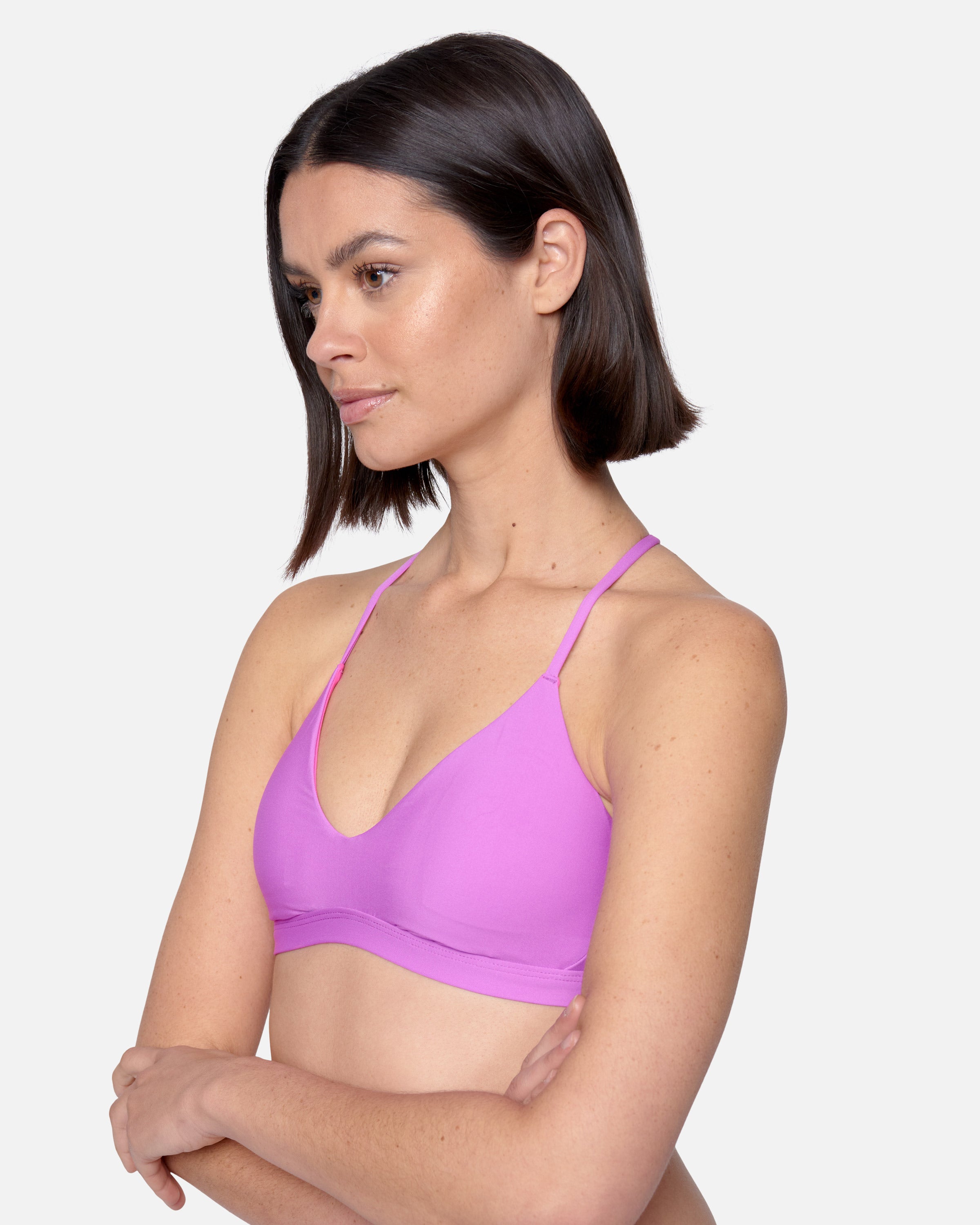 Violet - Solid Adjustable Bikini Top