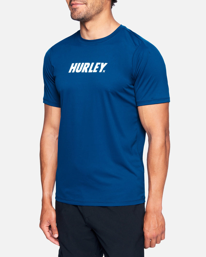 Hurley Fastlane Hybrid UPF+ Long Sleeve Surf T-Shirt - Men's Monsoon S