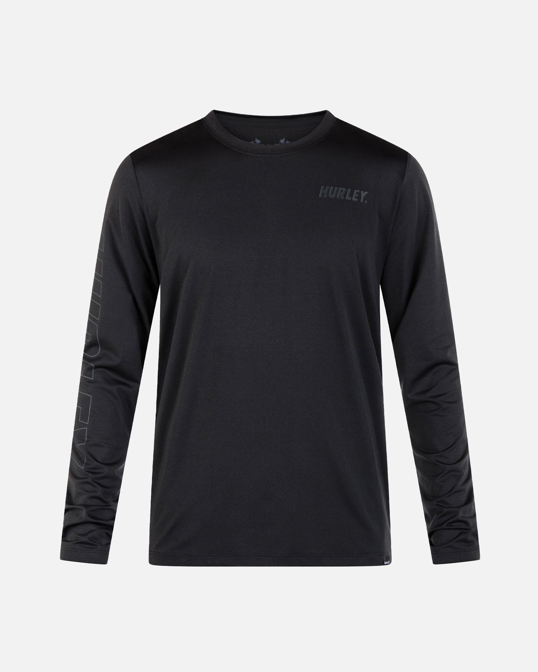 H2O-Dri Easton Upf Long Sleeve Top T-Shirt in Black Heather, Size 2XL