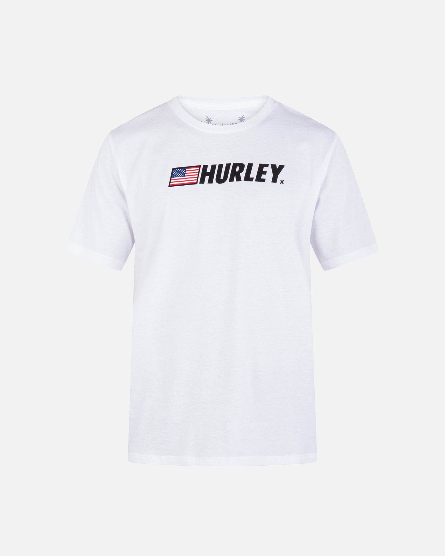 Abyss - Everyday Shred White And Blue Short Sleeve Shirt | Hurley