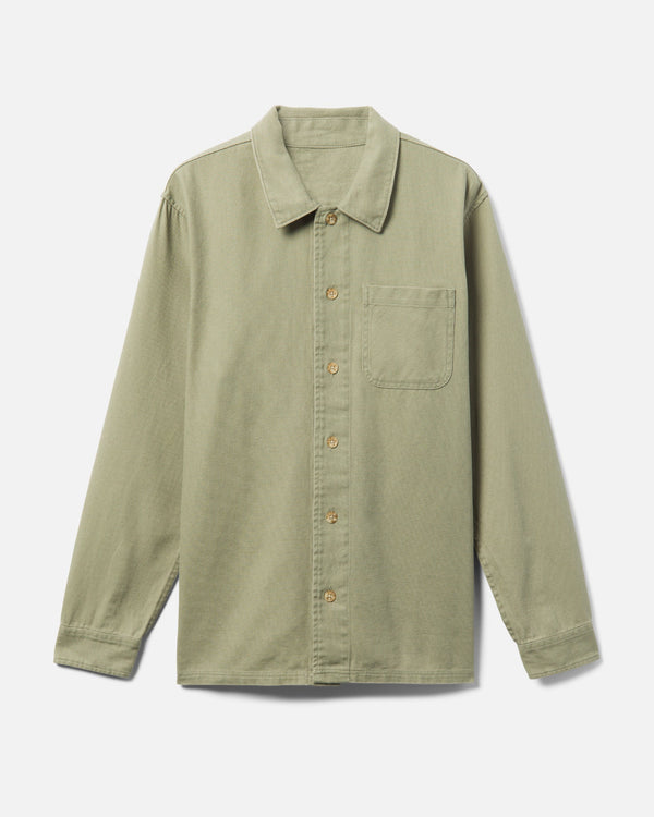 Portland - | Shirt Flannel Organic Hurley Grey Stone