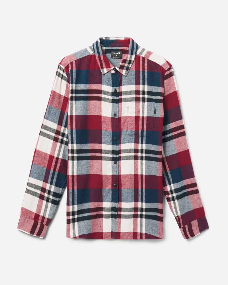True Red - Portland Organic Flannel Shirt | Hurley
