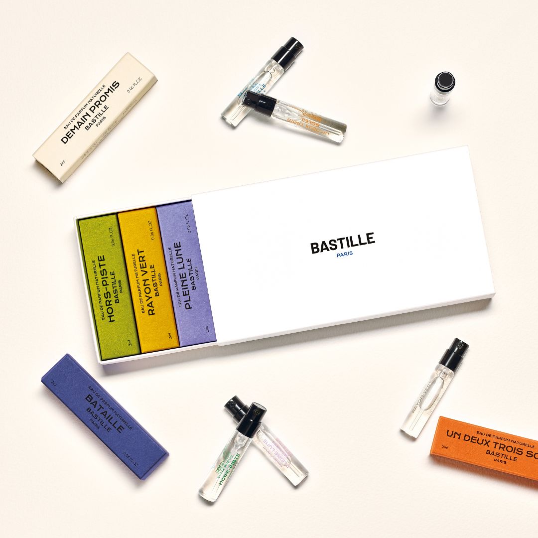 coffret d'échantillons de parfums Bastille