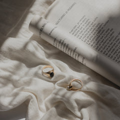 earings and book