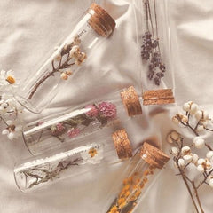 Flowers in test tubes