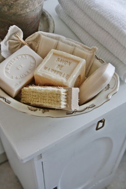 household linen and marseille soap