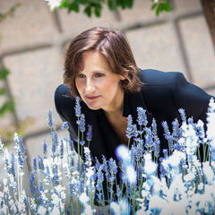 Woman and lavender