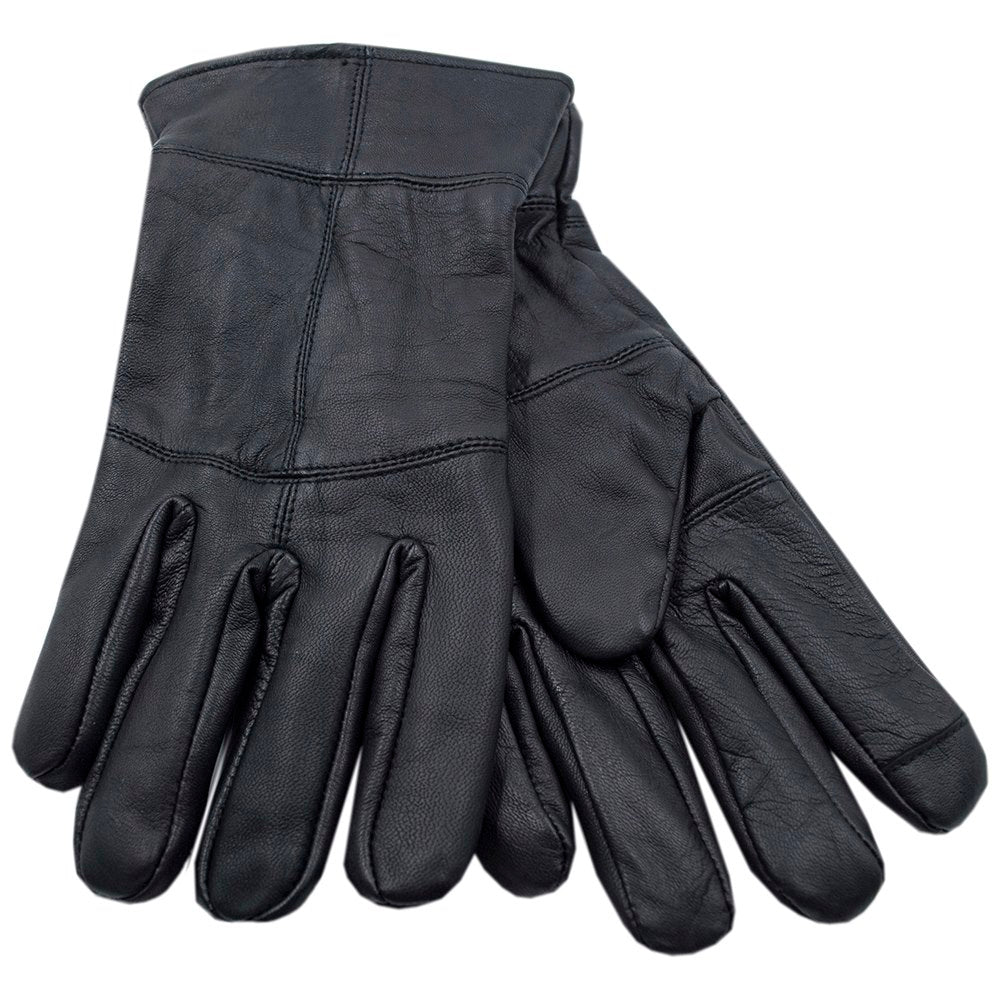 Mens Thinsulate Leather Touch Screen Gloves