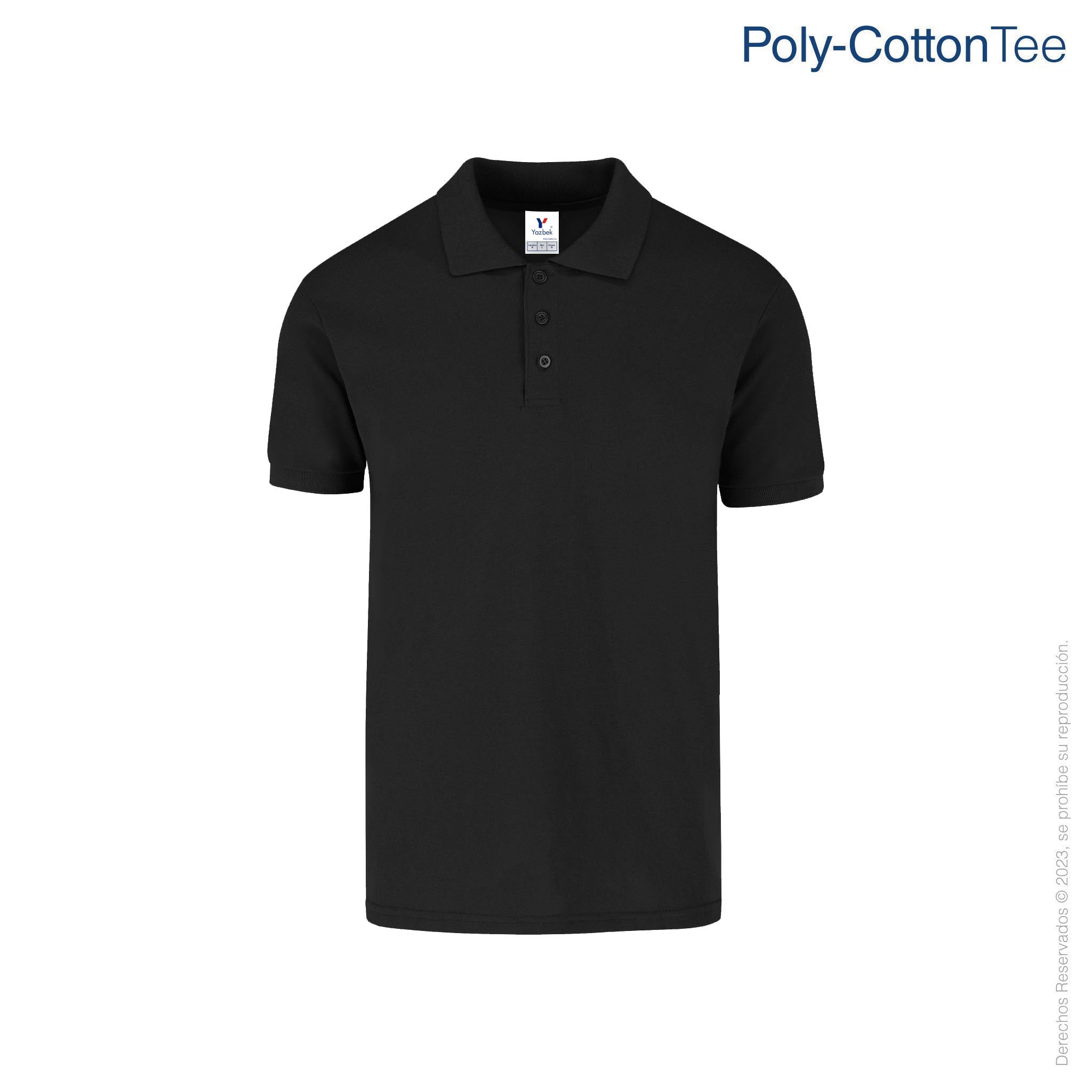 Playera Tipo Polo Piqué para · Algodón 50% Poliéster · – Yazbek®